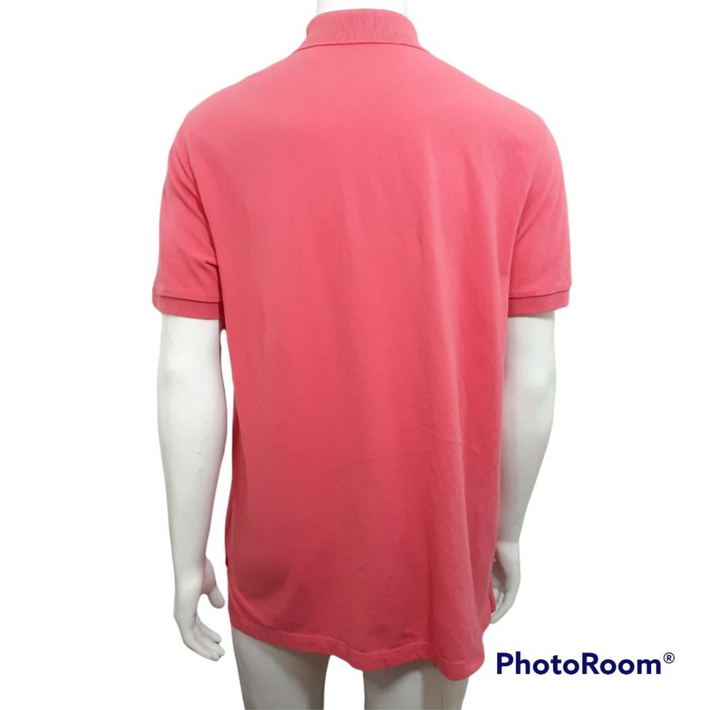 Izod Men's Coral Short Sleeve Collared Button Golf Casual Polo Shirt Size XL - Picture 3 of 10